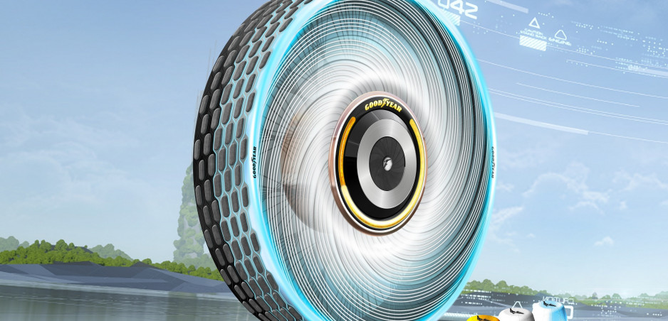 Goodyear predstavil revolučný koncept samoobnovovacej pneumatiky
