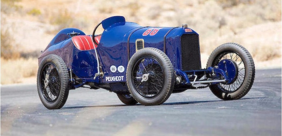 Vydražili Peugeot L45 - "pretekára", ktorému brzdili všetky kolesá (1914)